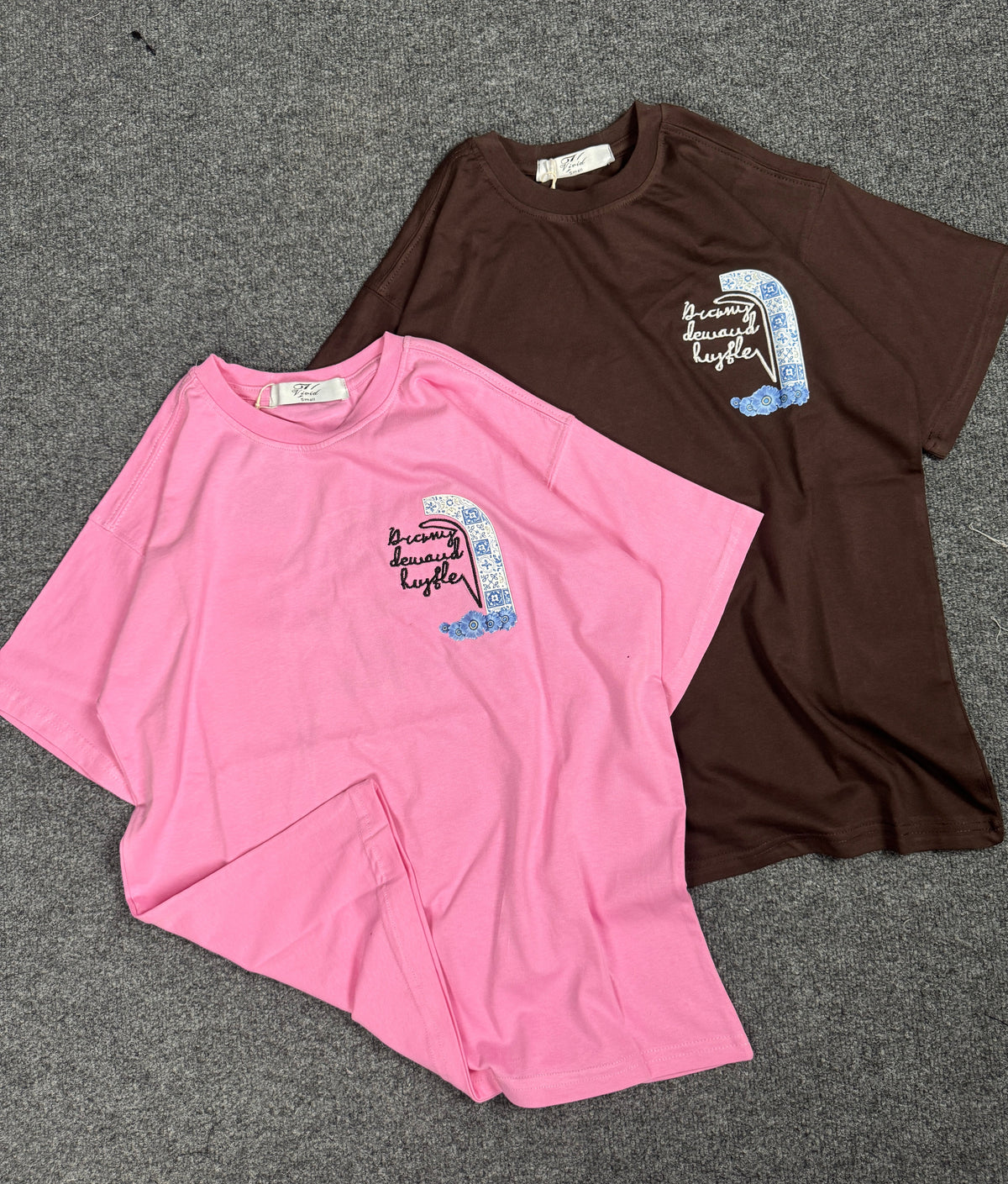 Azure Bloom oversized T-shirts