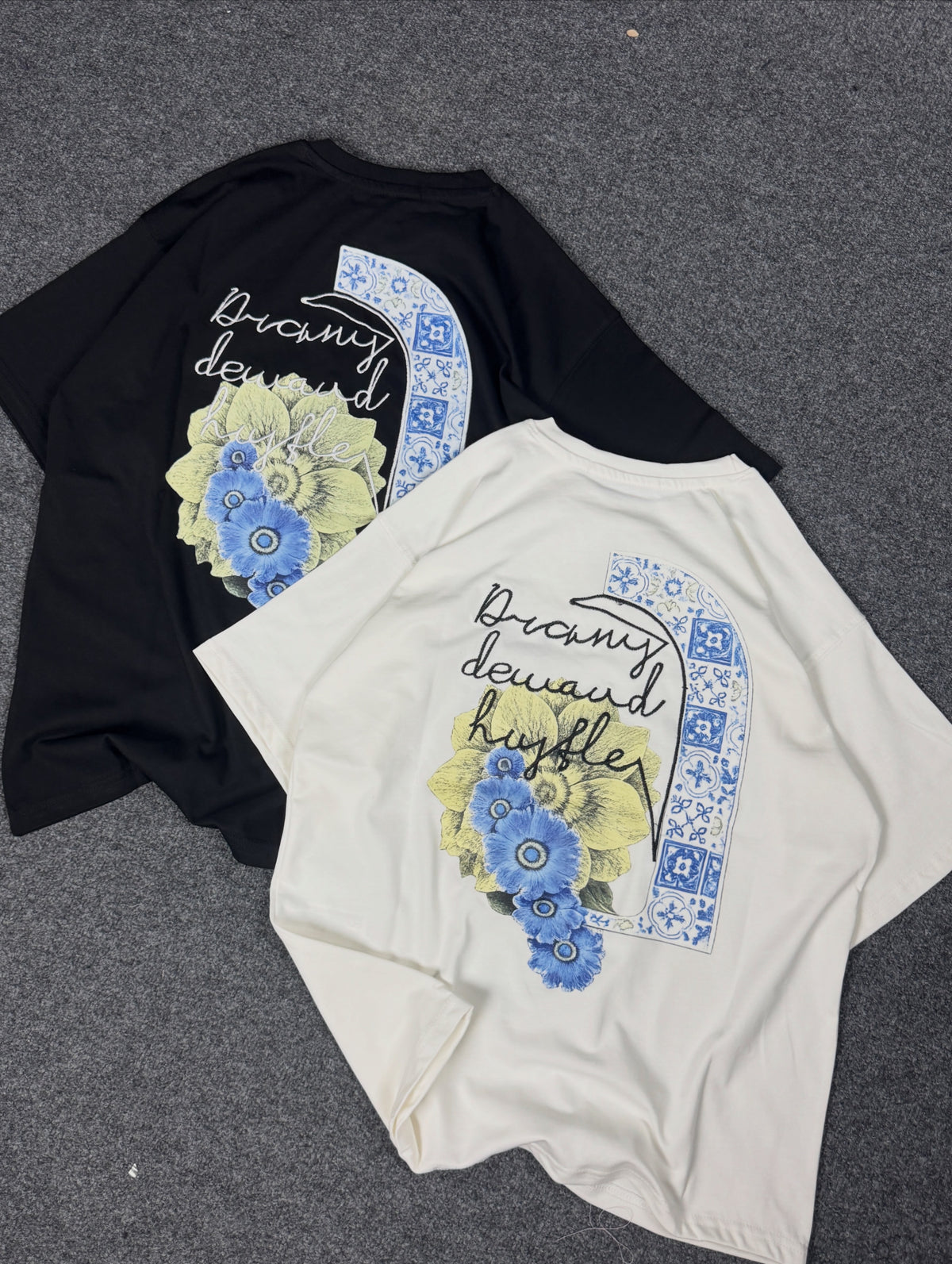 Azure Bloom oversized T-shirts