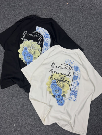 Azure Bloom oversized T-shirts