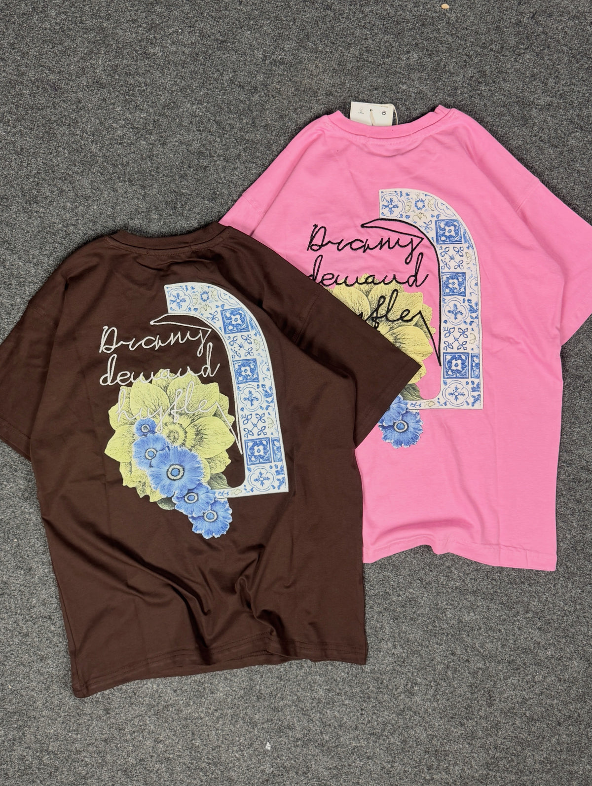 Azure Bloom oversized T-shirts