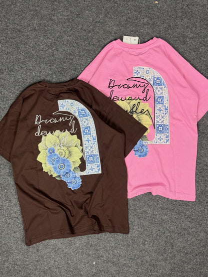 Azure Bloom oversized T-shirts