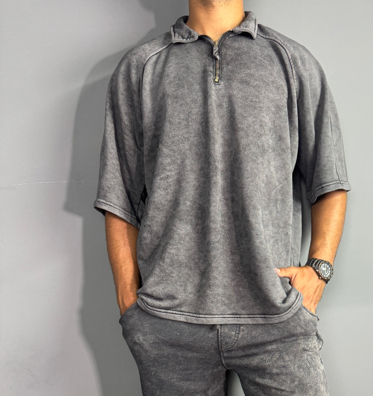 Washed Oversized T-Shirt ZIP