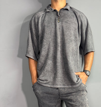 Washed Oversized T-Shirt ZIP