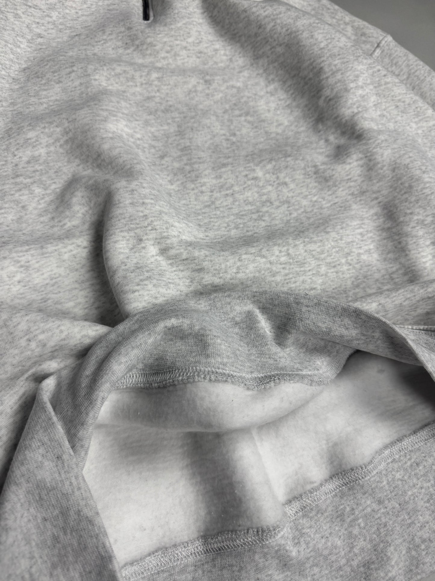 Oversized Sweat Shirts Col Zippe