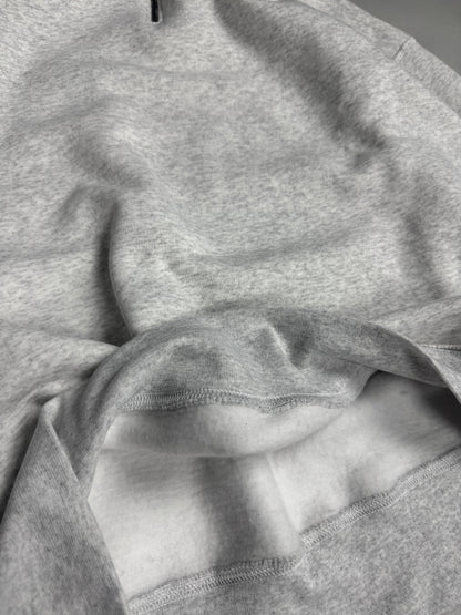Oversized Sweat Shirts Col Zippe